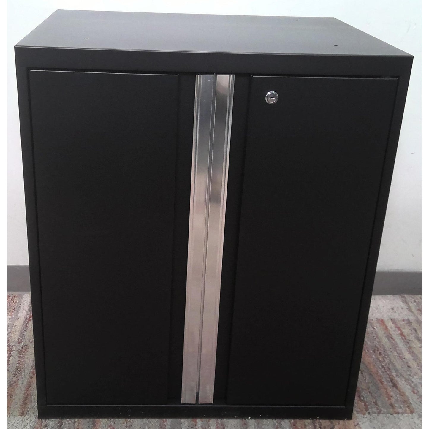 28" Black Steel Base Cabinet