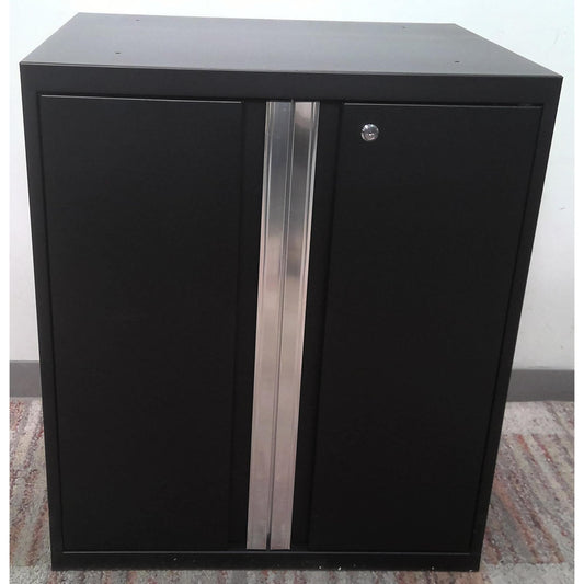 28" Black Steel Base Cabinet