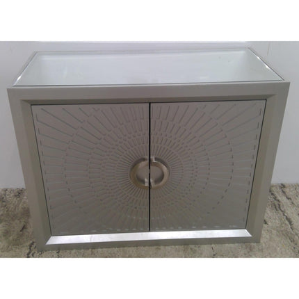 Silver Mirror Top Cabinet