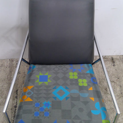 Lounge Chair with Metal Arms