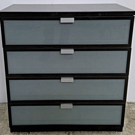4-Drawer Dresser with Glass Drawer Fronts