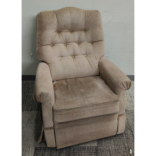 Beige Rocking Recliner
