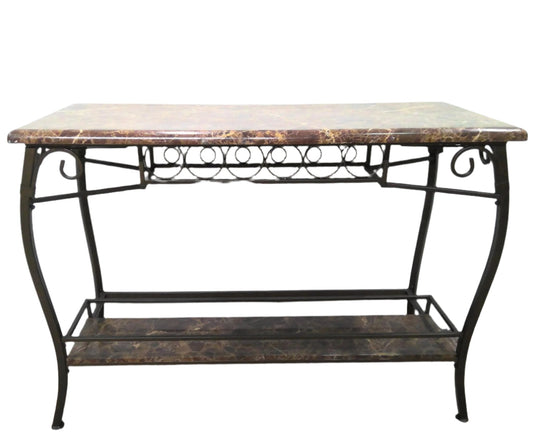 Faux Marble Bar Table