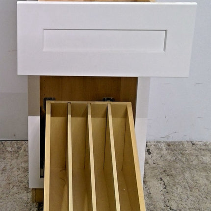 15" White Base Cabinet (No Door)
