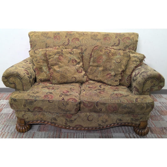 71" Green Flora Loveseat