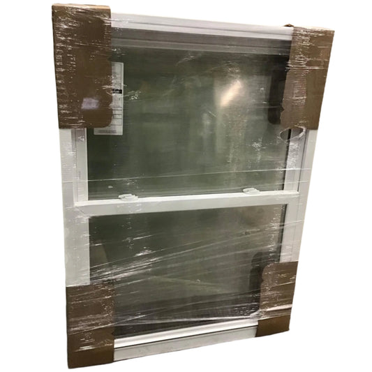 38" x 54" White Vinyl Double-Hung Window
