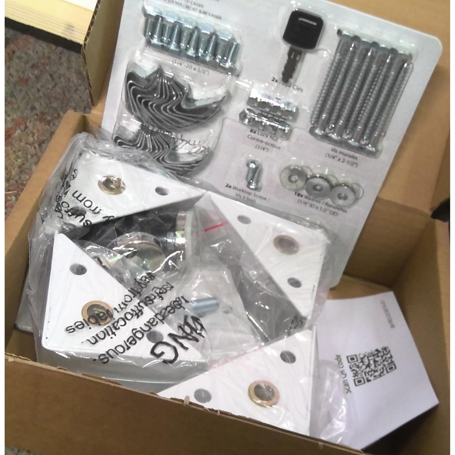 48" x 80" White Multi-Use Steel Storage Locker