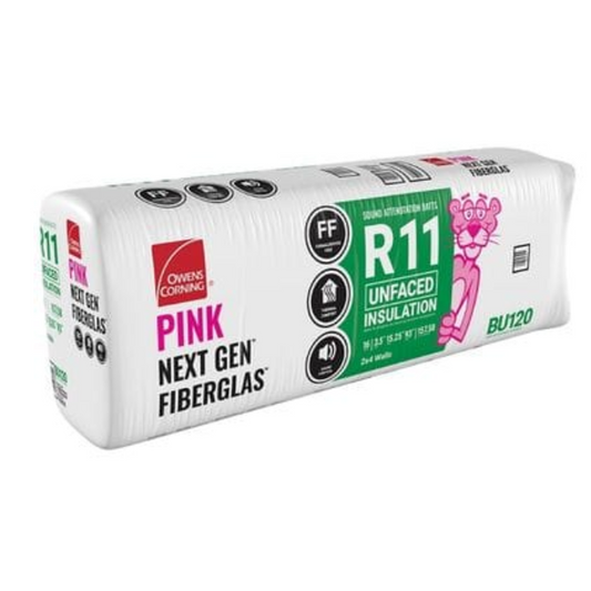 R-11 Unfaced Fiberglass Insulation-157 Square Feet