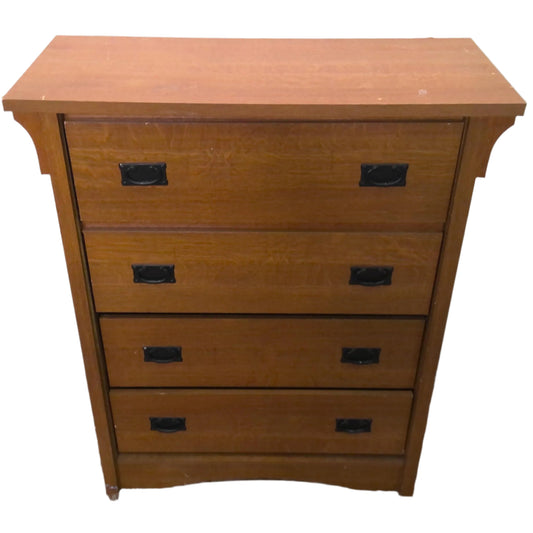 Mission-Style 4-Drawer Dresser, front