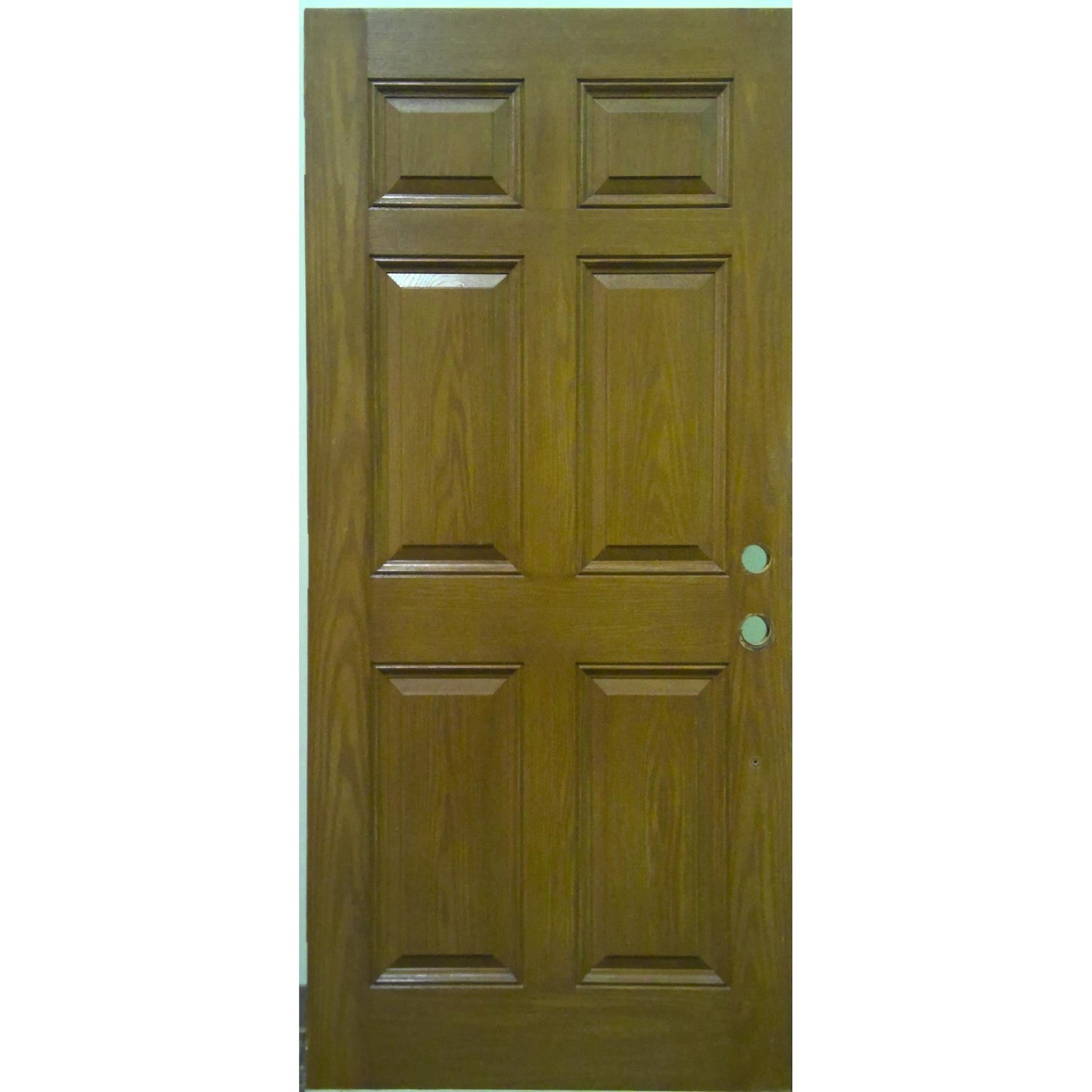 36" x 80" Oak/White 6-Panel Door Slab