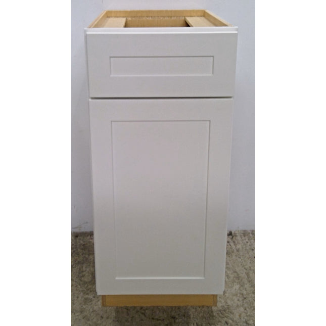 15" White Base Cabinet