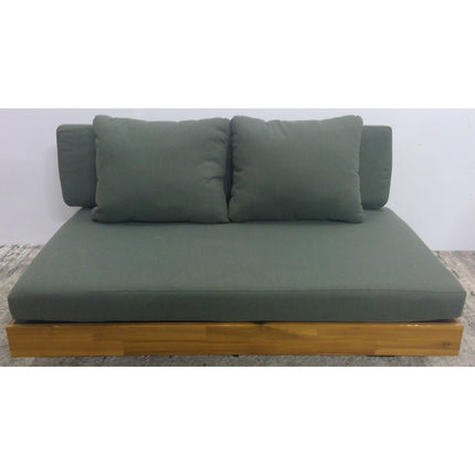 50" Outdoor Low Loveseat - Dravite Green