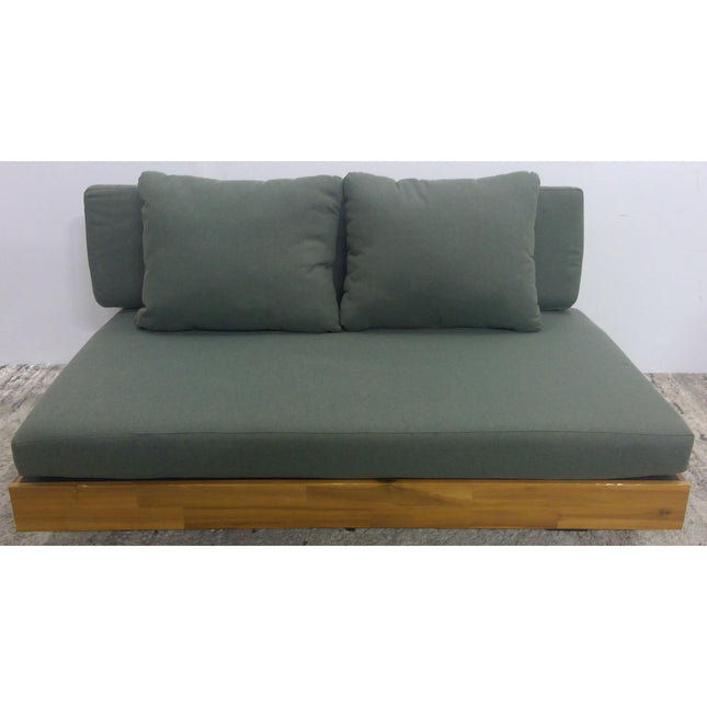 50" Outdoor Low Loveseat - Dravite Green