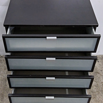 4-Drawer Dresser with Glass Drawer Fronts