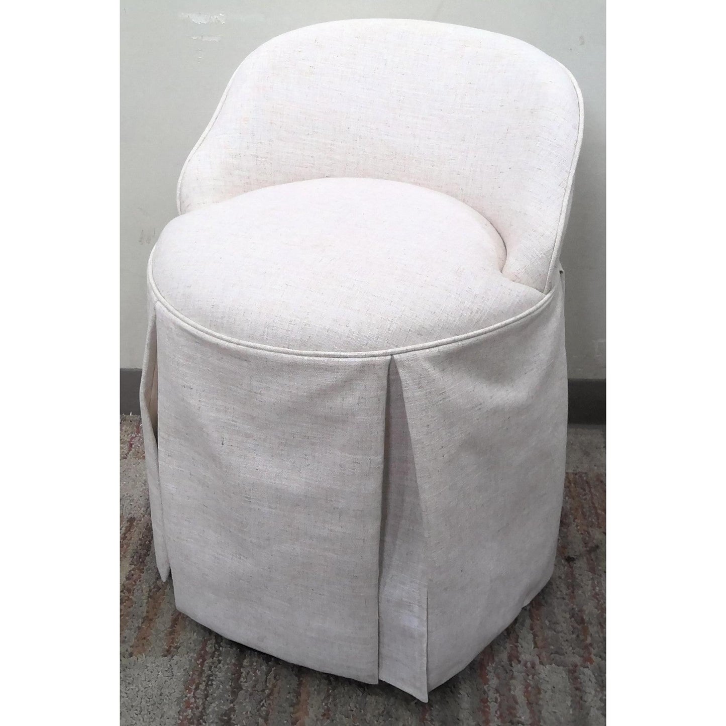 White Teen Vanity Chair