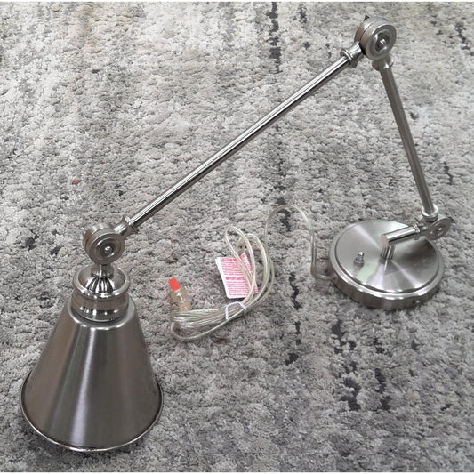 Chrome Wall Mount Adjustable Arm Lamp