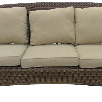84" Outdoor Wicker Patio Sofa