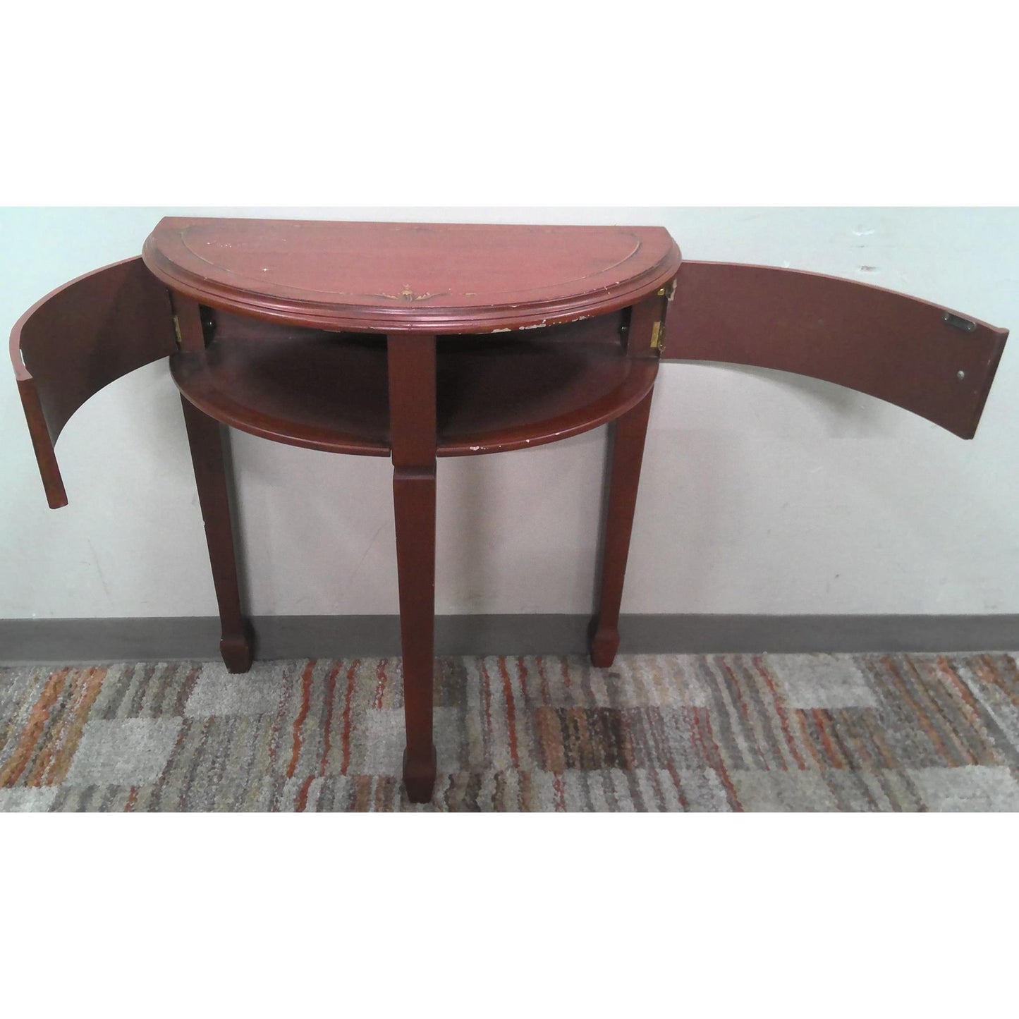 28" Half Round Hallway Table