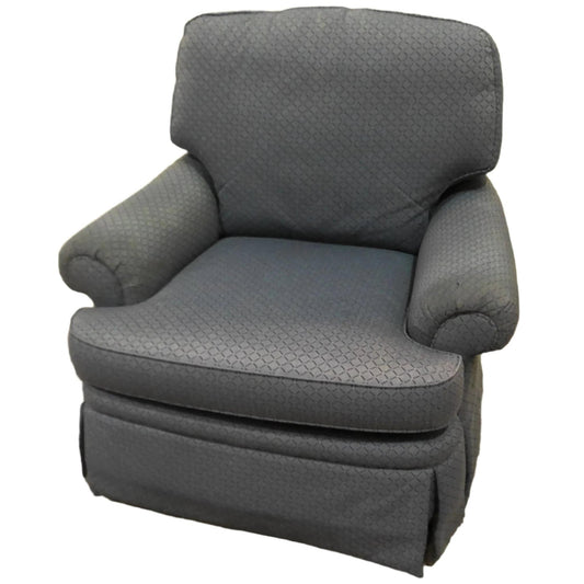 Blue Swivel Arm Chair