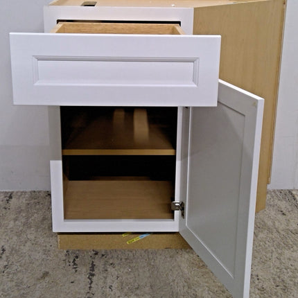 White Corner Base Cabinet