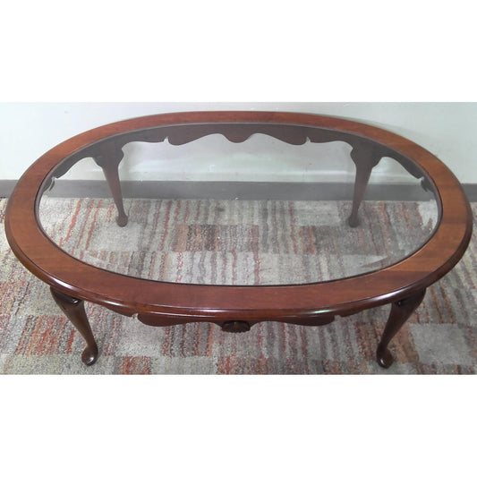 Glass-Top Coffee Table