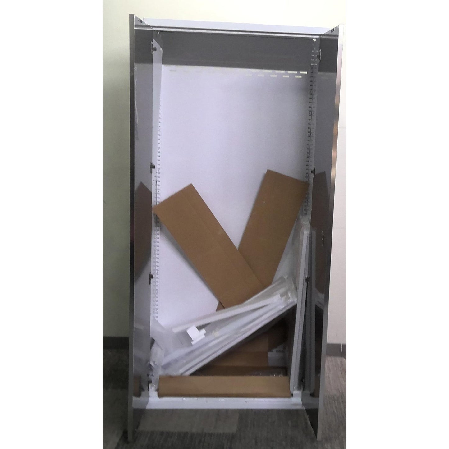 36" x 80" White Multi-Use Steel Storage Locker