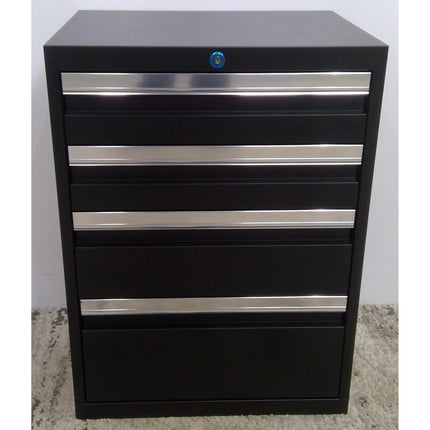 Black 4-Drawer Steel Tool Cabinet (Added 08/13/2026)