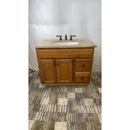 Granite Vanity + Sink Base