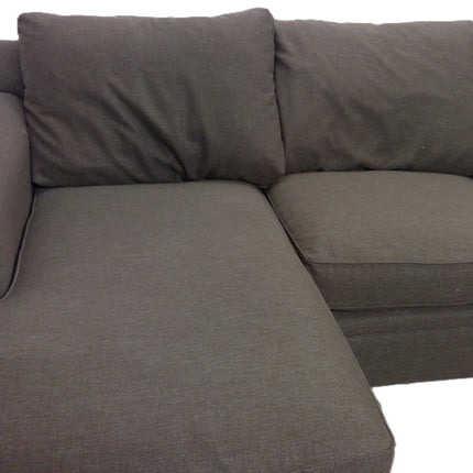 Brown 3 Piece U Shaped Sectional Sofa Large Living Room Couch Set