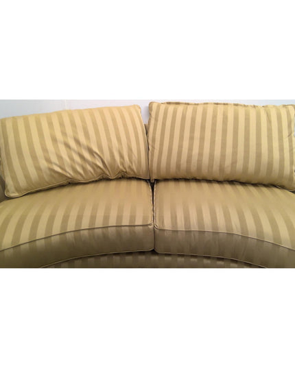 Curved Striped Sofa