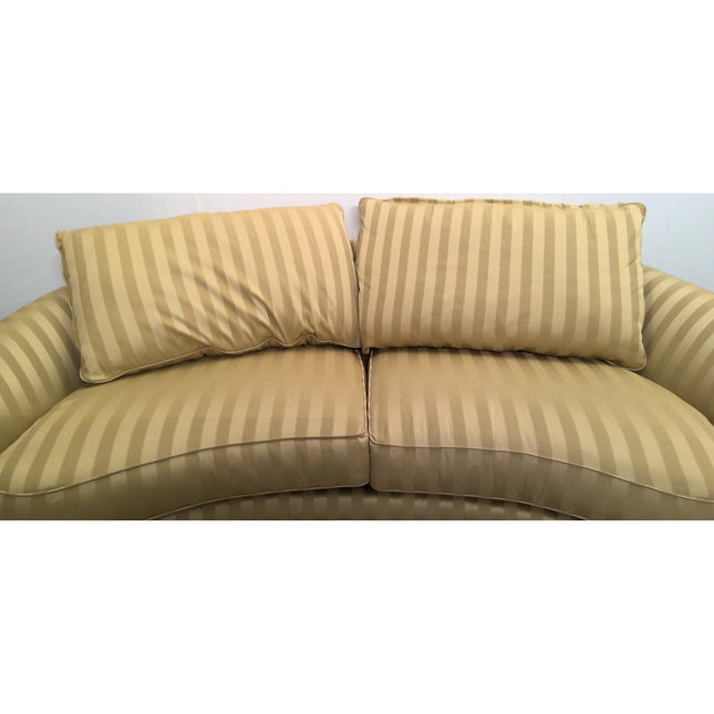 Curved Striped Sofa