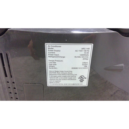 14,000 BTU Dual Hose Portable Air Conditioner