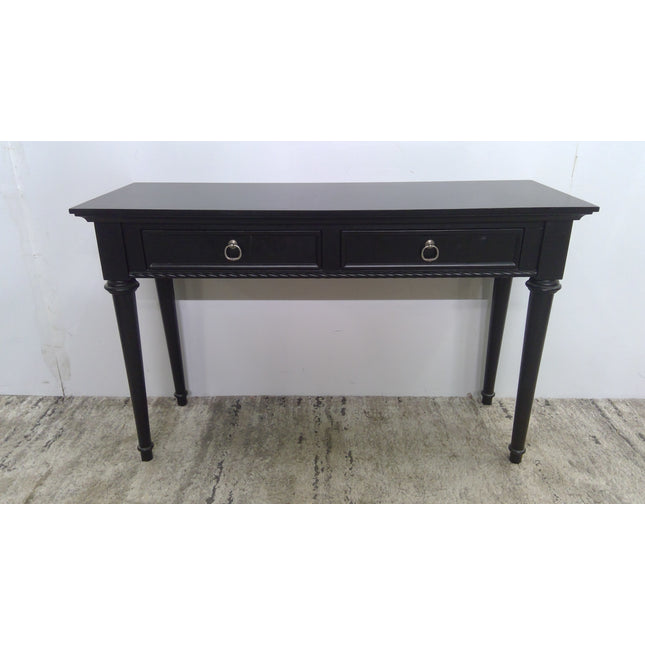 48" Black Sofa Table with Drawers (Added 07/22/2026)