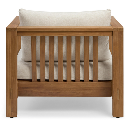 34.5" Portside Beige Outdoor Lounge Chair (Added 08/11/2026)