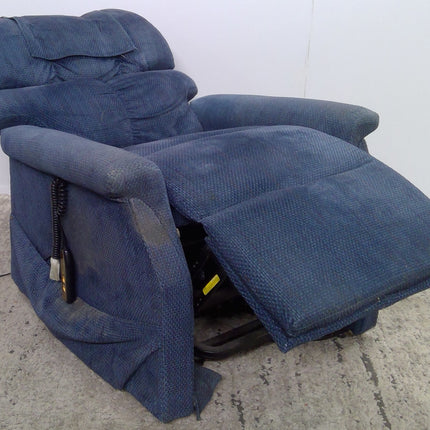 Blue Power Lift Recliner Chair Electric Motorized Living Room Comfort