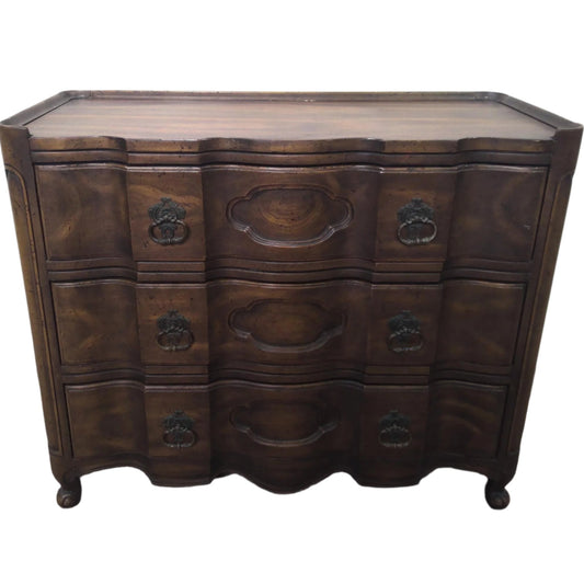 Walnut Provincial-Style Dresser, front