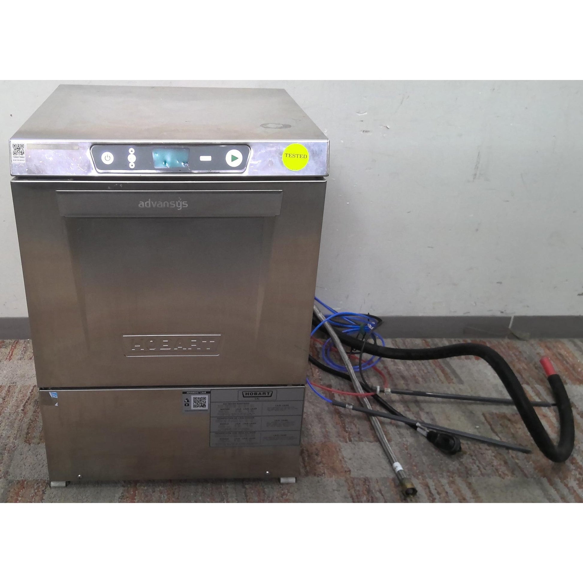 Hobart LXER Advansys High Temp Unercounter Commercial Dishwasher