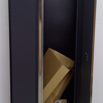 30" Black and Gray Steel Storage Locker