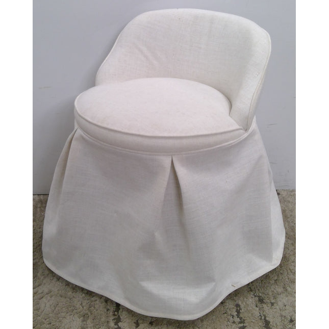 White Vanity Chair