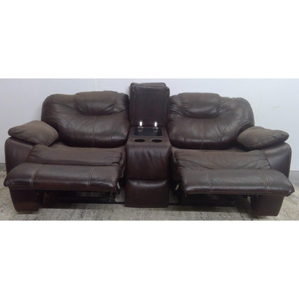78" Brown Recliner Sofa