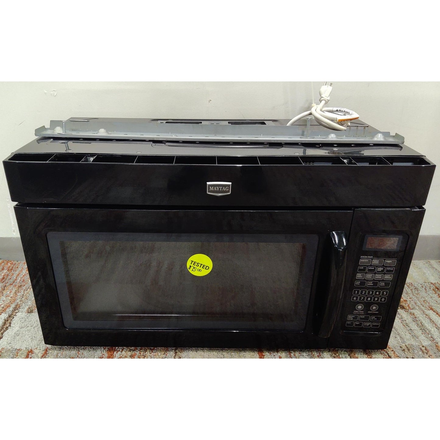 Black Maytag Over Range Microwave
