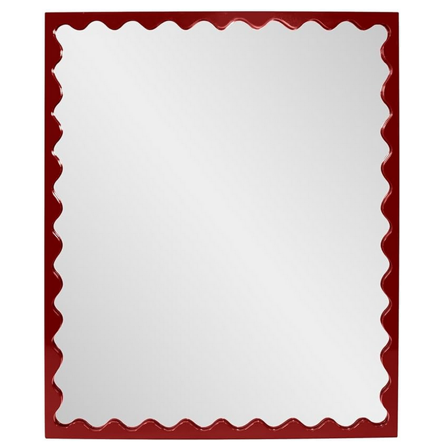 30" x 36" Red Decorative Mirror