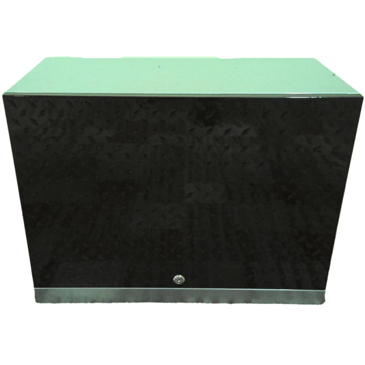 24" x 18" Black Diamond Plate Steel Wall Cabinet
