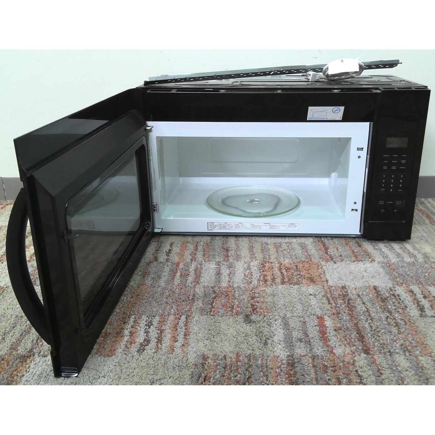 Whirlpool Black Over Range Microwave
