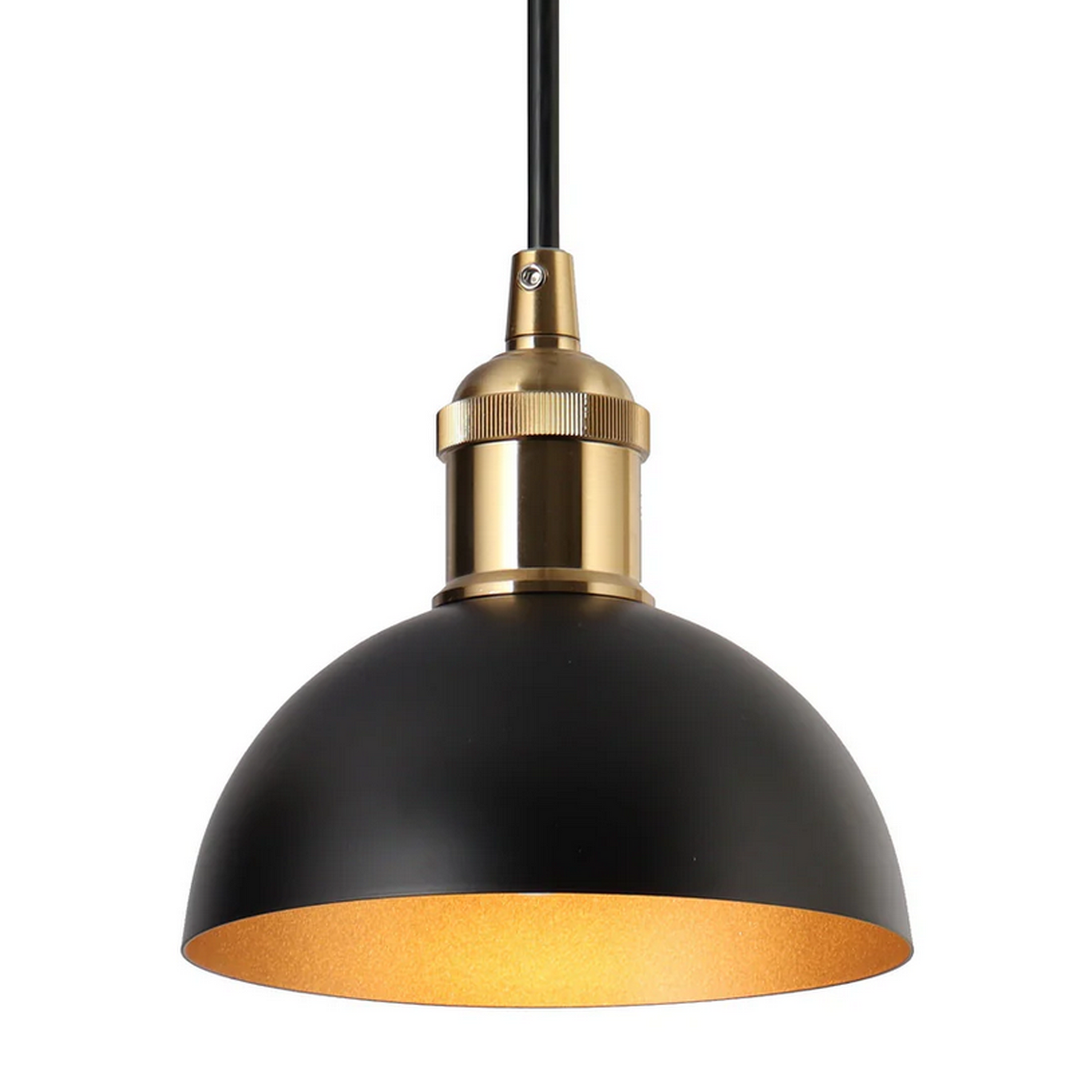 6" Wide Black Mini Pendant