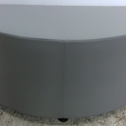 Gray Half Circle Ottoman