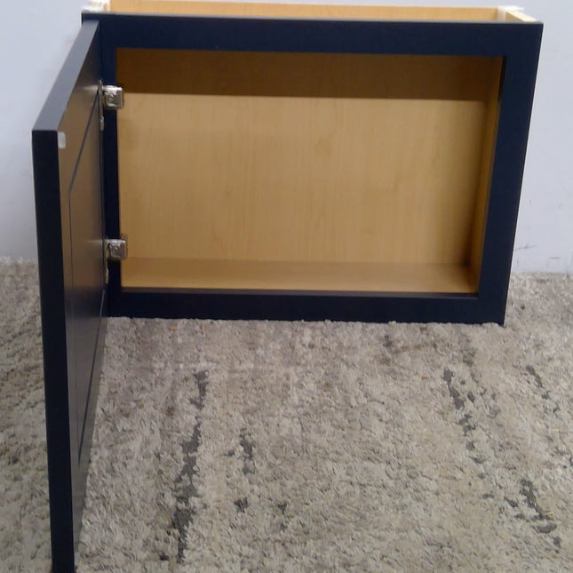 21" x 15" Shallow Blue Plywood Upper Cabinet