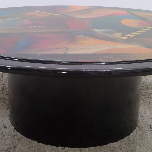 42" Round Multicolor Design Coffee Table (Added 07/24/2026)