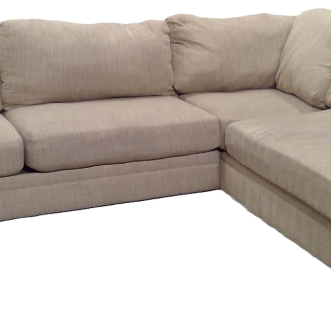 Tan 2-Piece Sectional Sofa