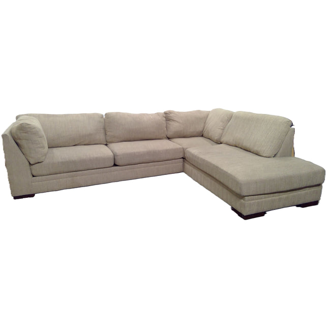 Tan 2-Piece Sectional Sofa